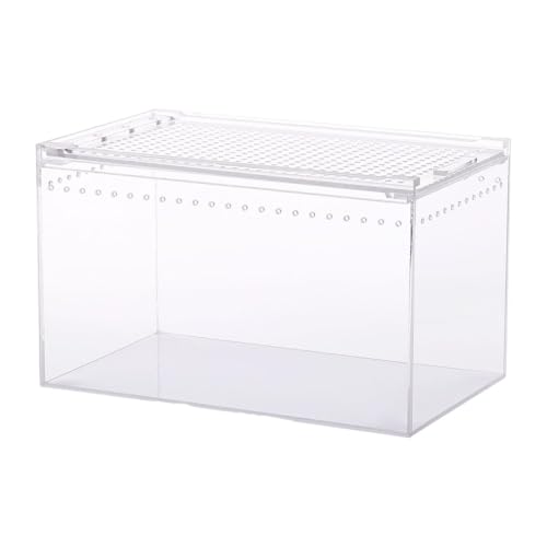JAYIOLA Reptilien Terrarium, Professionelle Reptilien Futterbox für Frösche, Schlangen, Schildkröten von JAYIOLA