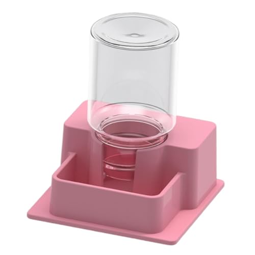 JAYIOLA Reptilien Wasserspender Wassernapf Trinkautomat Wasserflasche Und Terrarium Ausstattung Abnehmbar für Leichte Reinigung für Geckos Salamander Und Als, Rosa von JAYIOLA