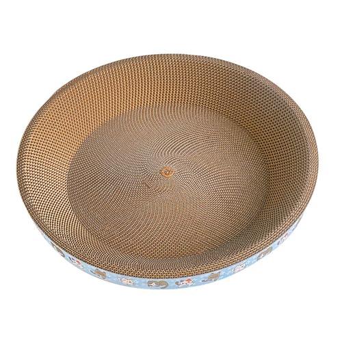 JAYIOLA Rundes Kratzbrett für Katzen, Loungebett und Nest aus Karton, XL JAYIOLA Rundes Kratzbrett für Katzen, Loungebett und Nest aus Karton, XL von JAYIOLA