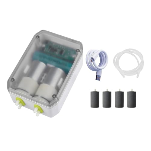 JAYIOLA Tragbare Aquarium Luftpumpe, Aquarium Luftsprudler für Aquarium, Fischtank, Wohnheim JAYIOLA Tragbare Aquarium Luftpumpe, Aquarium Luftsprudler für Aquarium, Fischtank, Wohnheim von JAYIOLA