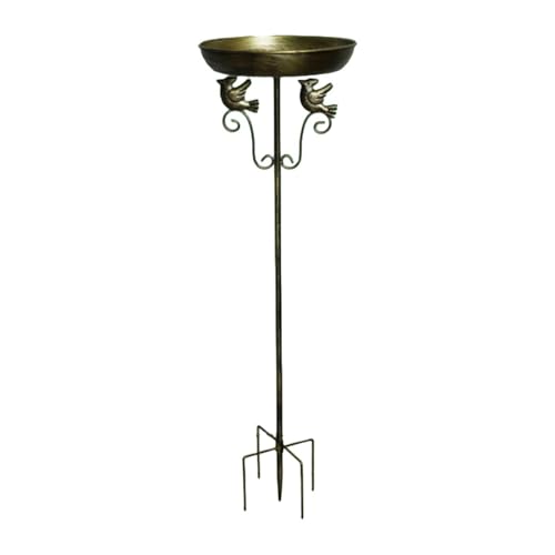 JAYIOLA Vogelbadschale, Multifunktional, Dekoration, Metall, Vogelbad für Terrasse, Rasen, Zaun JAYIOLA Vogelbadschale, Multifunktional, Dekoration, Metall, Vogelbad für Terrasse, Rasen, Zaun von JAYIOLA