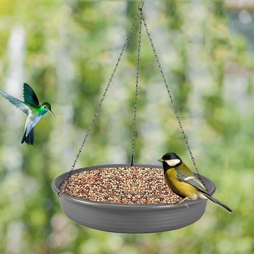 JAYIOLA Vogelhäuschen Robuste Wassergericht Hängende Vogelbad für Die Dekoration Im Hinterhof Yard von JAYIOLA