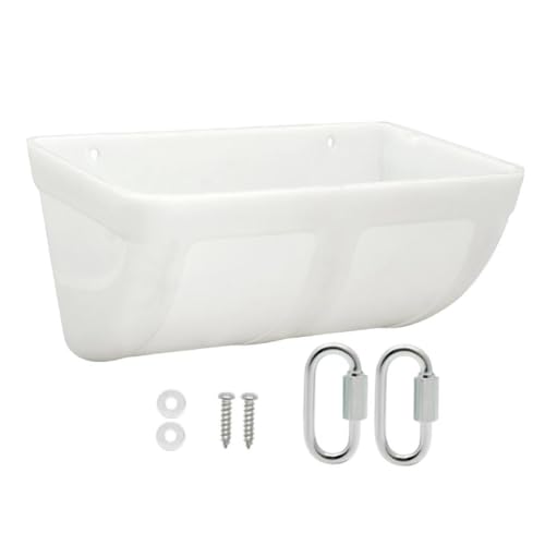 JAYIOLA Zaunfutter Trog, Weiß von JAYIOLA