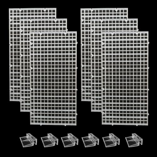JBBCMY 6 Stück Abdeckung für Aquarien, Deckel für Aquarien, Kunststoffgitter, Filter, untere Schale, 6 Aquarium-Abdeckungs-Clips, Acryl, transparent, Clip-Halterung JBBCMY 6 Stück Abdeckung für Aquarien, Deckel für Aquarien, Kunststoffgitter, Filter, untere Schale, 6 Aquarium-Abdeckungs-Clips, Acryl, transparent, Clip-Halterung von JBBCMY
