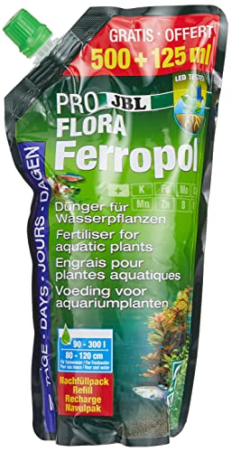 JBL PROFLORA Ferropol 2305000, Pflanzendünger für Süßwasser-Aquarien, Nachfüllpack, 500+125 ml von JBL