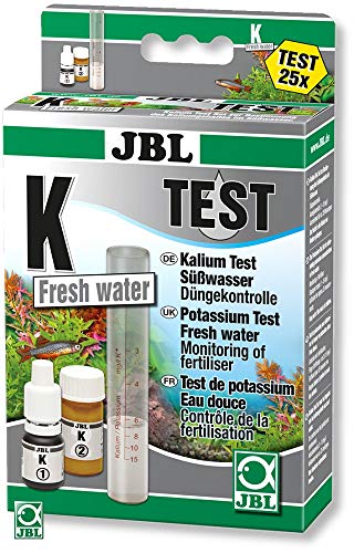 JBL 2541100 Schnelltest zur Bestimmung, Kaliumgehalts in Süßwasser Aquarien, K Kalium Test-Set von JBL