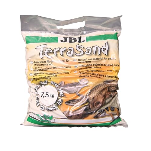 JBL 71019 Bodengrund für Wüstenterrarien Weißer sand TerraSand, 7,5 kg von JBL