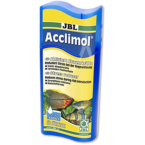 JBL Acclimol 2307200 Wasseraufbereiter für Süßwasser-Aquarien zur Neueingewöhnung von Fischen, 250 ml von JBL