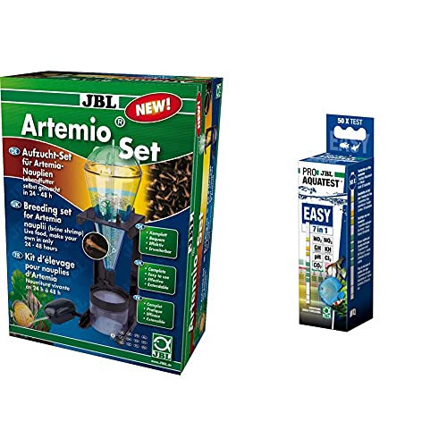 JBL Artemio Set Aufzucht-Set für Lebendfutter (komplett), 61060 & Aquarienwasser-Teststreifen, 50 Teststreifen, PROAQUATEST Easy 7in1 von JBL