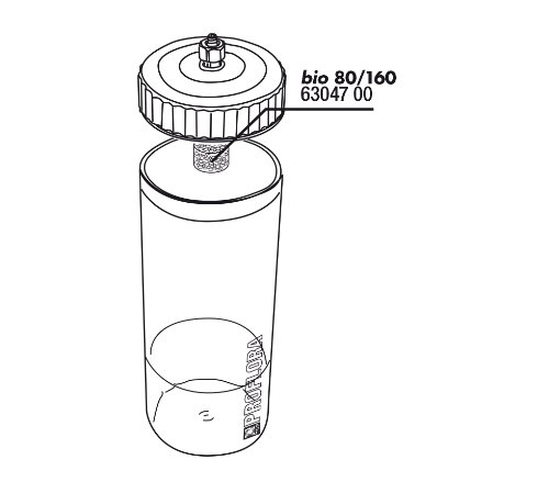 JBL Bio80/160 Filtereinsatz, Ersatzteil für Bio CO2 System von JBL