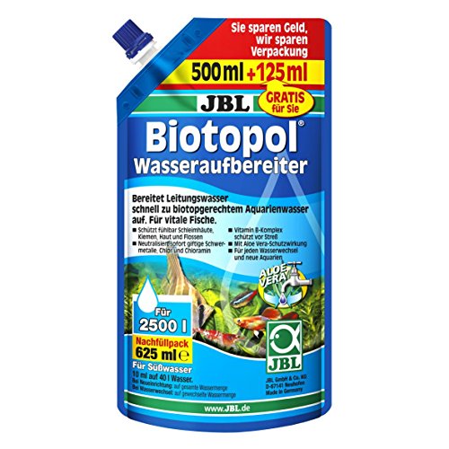 JBL Biotopol 23005 Wasseraufbereiter für Süßwasser Aquarien, Nachfüllpack 625 ml von JBL