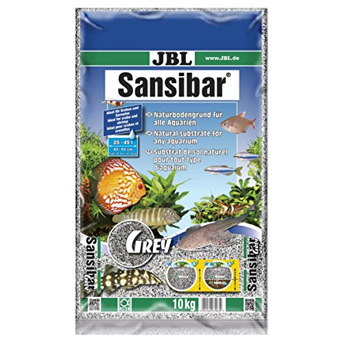 JBL Sansibar 67063, Bodengrund für Süß- und Meerwasser Aquarien, 10 kg, Grau von JBL