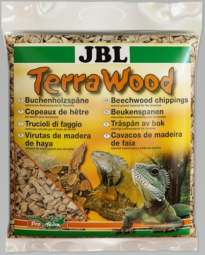 JBL Buchenholzspäne TerraWood 71016 Bodengrund für trockene und halbtrockene Terrarien, 5 l von JBL