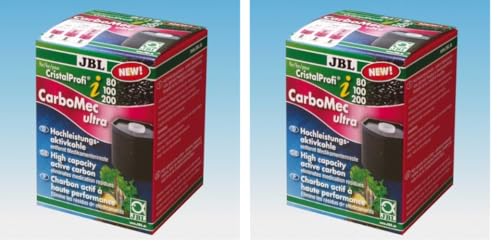 JBL Carbomec Ultra Filtereinsatz mit Aktiv-Filterkohle für CristalProfi i (Packung mit 2) von JBL