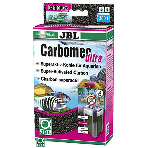 JBL Carbomec ultra 6235500 Superaktive Pelletierte Kohle für Filter von Meerwasser Aquarien, 800 ml von JBL