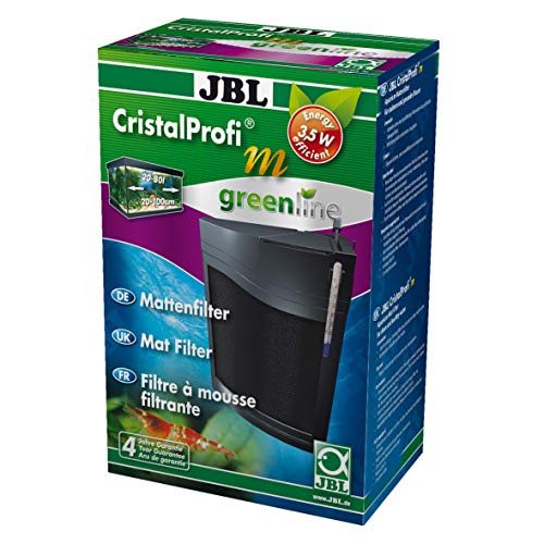 JBL CristalProfi m greenline 6096000, Mattenfilter inkl. Pumpe, Für Aquarien von 20-80 l, 1 Stück (1er Pack) von JBL