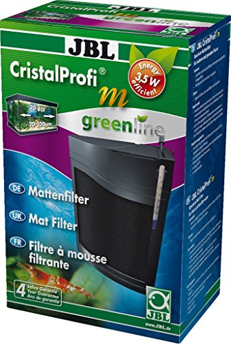 JBL CristalProfi m greenline 6096000, Mattenfilter inkl. Pumpe, Für Aquarien von 20-80 l, 1 Stück (1er Pack) von JBL