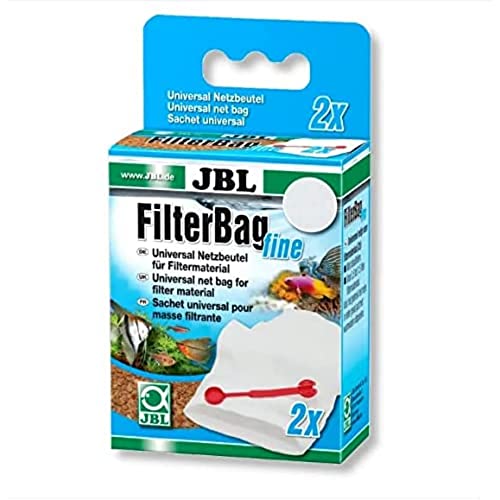 JBL FilterBag fine 6255100, Beutel für Aquarien-Filtermaterial, 2 Beutel von JBL