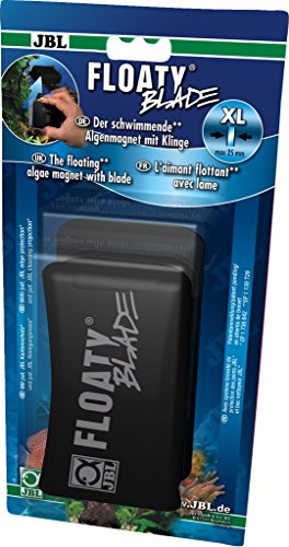 JBL Floaty Blade 6135000 Schwimmender Scheiben-Reinigungsmagnet mit Klinge für dicke Aquarienscheiben, XL von JBL