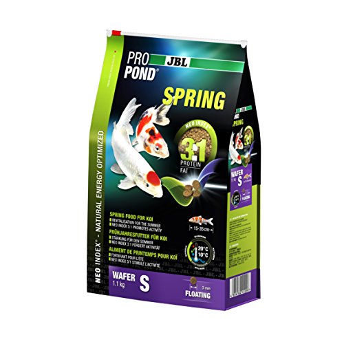 JBL Frühlingsfutter für Koi, schwimmende Lebensmitteltabletten, saisonale Nahrung, ProPond Spring, Größe: S, 1,1 kg JBL Frühlingsfutter für Koi, schwimmende Lebensmitteltabletten, saisonale Nahrung, ProPond Spring, Größe: S, 1,1 kg von JBL