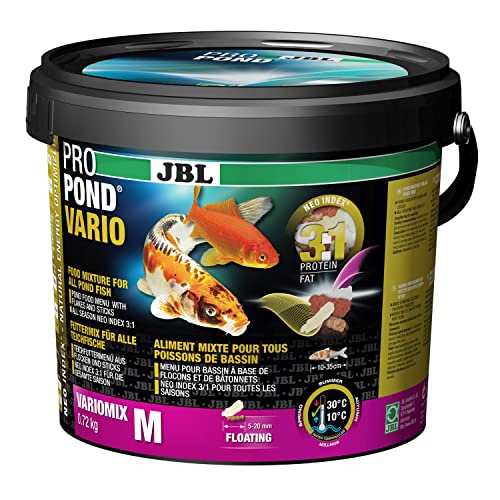 JBL Futter für alle Teichfische, Schwimmendes Futtermenü aus Flocken und Sticks, Spezialfutter, ProPond Vario 0,72 kg JBL Futter für alle Teichfische, Schwimmendes Futtermenü aus Flocken und Sticks, Spezialfutter, ProPond Vario 0,72 kg von JBL