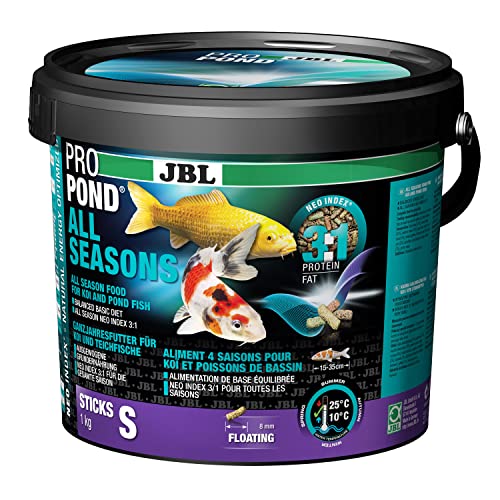 JBL Ganzjahresfutter für Koi, Schwimmende Futtersticks, Saisonfutter, PROPOND ALL SEASONS, Größe S, 1 kg JBL Ganzjahresfutter für Koi, Schwimmende Futtersticks, Saisonfutter, PROPOND ALL SEASONS, Größe S, 1 kg von JBL