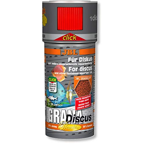 JBL GranaDiscus Click- Premium Hauptfuttergranulat für Diskus 250 ml Click (47,88€/L) von JBL