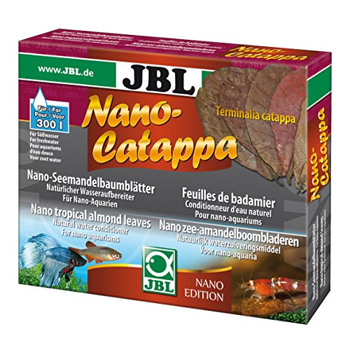 JBL Nano-Catappa 25199 Seemandelbaumblätter für kleine Süßwasser Aquarien, 10 Stück von JBL
