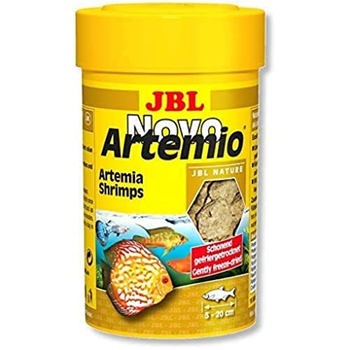 JBL NovoArtemio 30263 Ergänzungsfutter für alle Aquarienfische gefriergetrocknete Artemia-Krebse, 100 ml von JBL