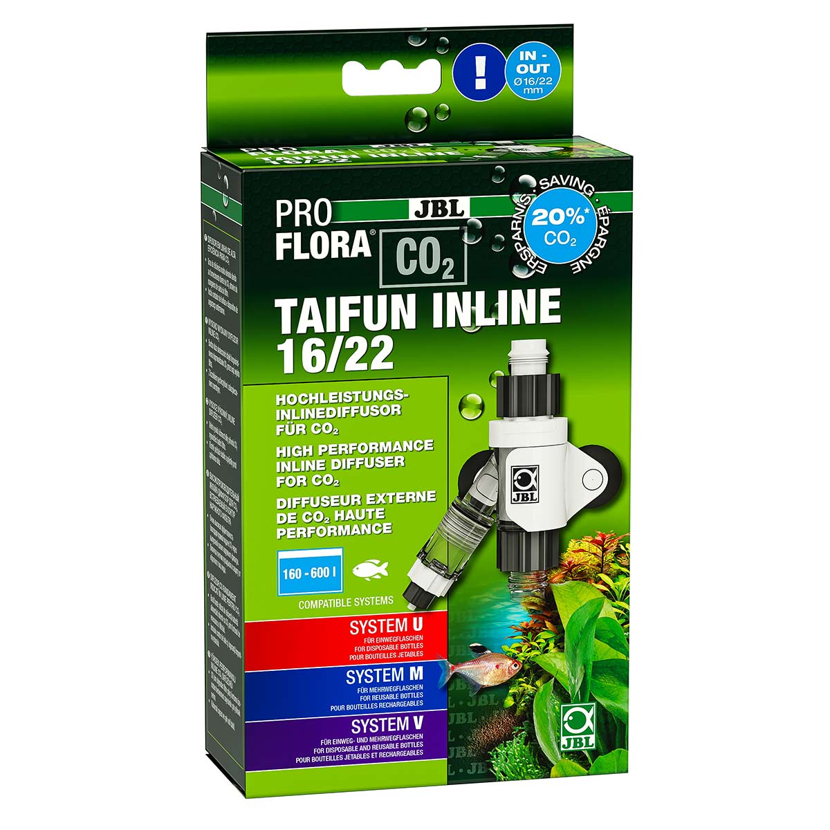 JBL PROFLORA CO2 TAIFUN INLINE 16/22 von JBL