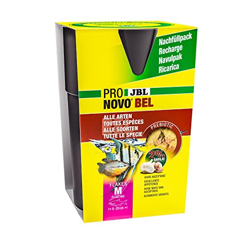 JBL PRONOVO BEL FLAKES, Hauptfutter für alle Aquarienfische von 8-20 cm, Fischfutter-Flocken, Größe M, 750 ml Nachfüllpack JBL PRONOVO BEL FLAKES, Hauptfutter für alle Aquarienfische von 8-20 cm, Fischfutter-Flocken, Größe M, 750 ml Nachfüllpack von JBL