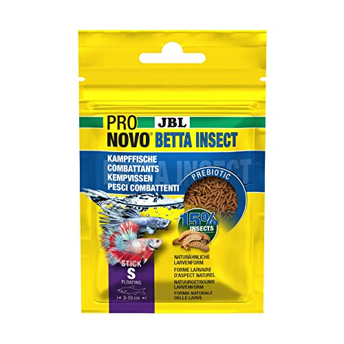 JBL PRONOVO BETTA INSECT STICK, Futter für Kampffische von 3-10 cm, Fischfutter-Sticks, Größe S, 20 ml JBL PRONOVO BETTA INSECT STICK, Futter für Kampffische von 3-10 cm, Fischfutter-Sticks, Größe S, 20 ml von JBL
