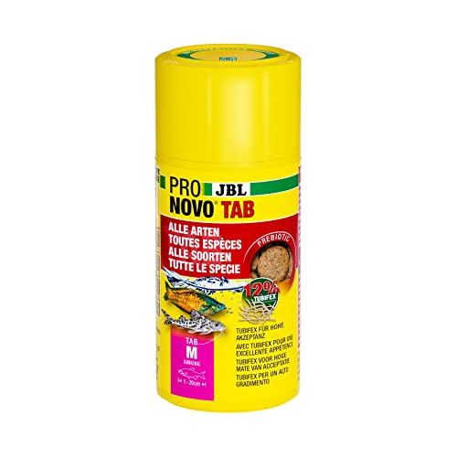 JBL PRONOVO TAB, Futter für alle Aquarienfische von 1-20 cm, Fischfutter-Tabletten, Größe M, 100 ml JBL PRONOVO TAB, Futter für alle Aquarienfische von 1-20 cm, Fischfutter-Tabletten, Größe M, 100 ml von JBL