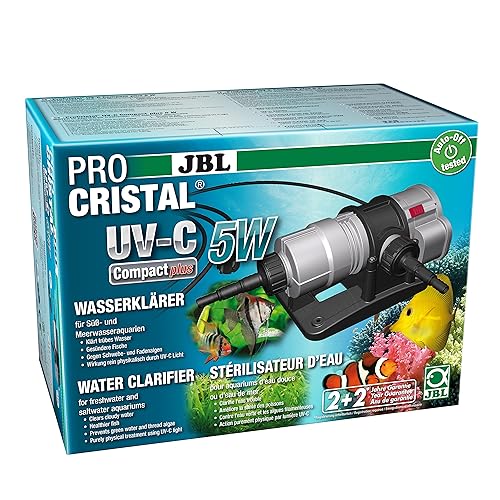 JBL ProCristal UV-C Compact Plus Wasseraufbereitung, für Aquarien, 5 W, 1 Unité (Lot de 1) von JBL