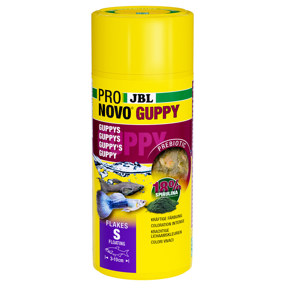JBL ProNovo Guppy Flakes S - Sparpaket: 2 x 250 ml JBL ProNovo Guppy Flakes S - Sparpaket: 2 x 250 ml von JBL