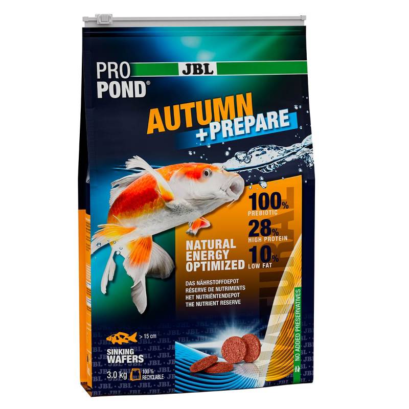 JBL ProPond Autumn + Prepare Wafers Herbstfutter 3kg von JBL