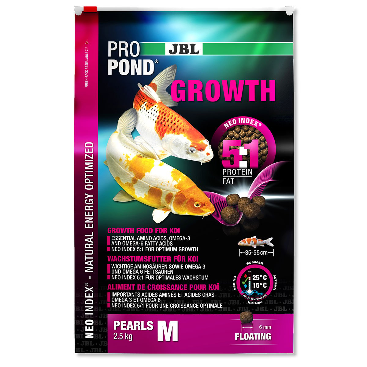 JBL ProPond Growth Wachstumsfutter für Koi M 2,5kg von JBL