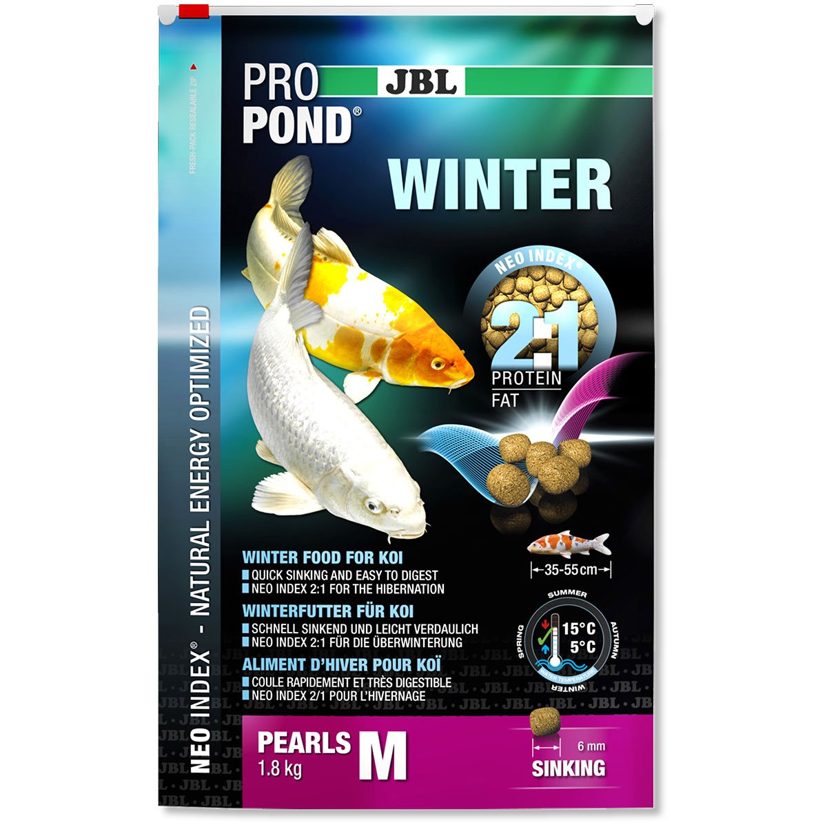 JBL ProPond Winterfutter für Koi M 1,8kg von JBL