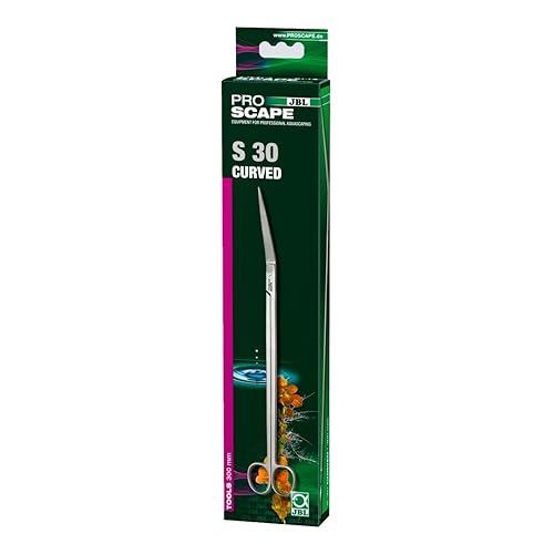 JBL ProScape Tool S 30 curved 61544, Gewinkelte Trimmschere für die Pflanzenpflege in Aquarien von JBL