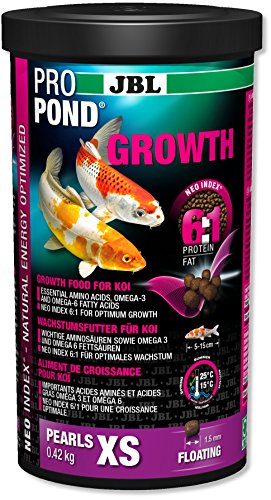 JBL Wachstumsfutter für Koi, Schwimmende Futterperlen, Spezialfutter, PROPOND GROWTH, Größe XS, 420 g JBL Wachstumsfutter für Koi, Schwimmende Futterperlen, Spezialfutter, PROPOND GROWTH, Größe XS, 420 g von JBL