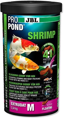 JBL Shrimps für Koi, Schwimmende Extrudate, Leckerbissen, PROPOND SHRIMP, Größe M, 340 g JBL Shrimps für Koi, Schwimmende Extrudate, Leckerbissen, PROPOND SHRIMP, Größe M, 340 g von JBL