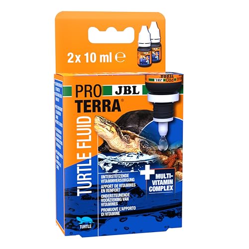 JBL Proterra Turtle Fluid 2x10 ml Flüssige Multivitamine für alle Sumpf- und Wasserschildkröten von JBL