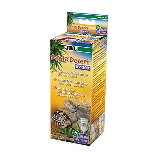 JBL ReptilDesert UV 300 61851 Energiesparlampe für kleine Wüstenterrarien, Hoher UV-Anteil, 15 W, E 27 JBL ReptilDesert UV 300 61851 Energiesparlampe für kleine Wüstenterrarien, Hoher UV-Anteil, 15 W, E 27 von JBL