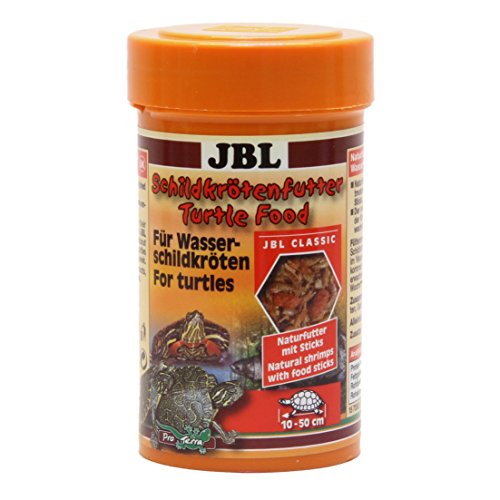 JBL Schildkrötenfutter 70362 Hauptfutter für Wasserschildkröten von 10 - 50 cm, Naturfutter mit Sticks, 100 ml von JBL