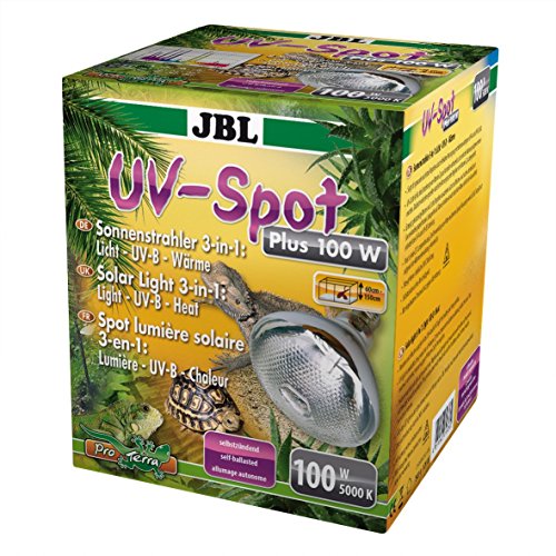 JBL Solar UV-Spot plus UV-Spotstrahler mit Tageslichtspektrum Licht UV-B Wärme, E27, 100 W, 61838 von JBL
