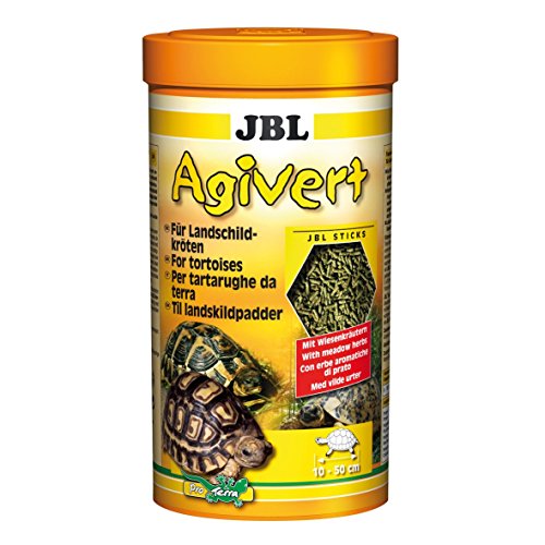 JBL Sticks Agivert 70333 Hauptfutter für Landschildkröten von 10 - 50 cm, 1er Pack (1 x 1 l) von JBL