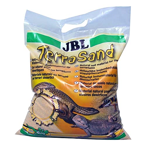 JBL TerraSand 71018 Bodengrund für Wüstenterrarien, Gelber sand, 7,5 kg von JBL