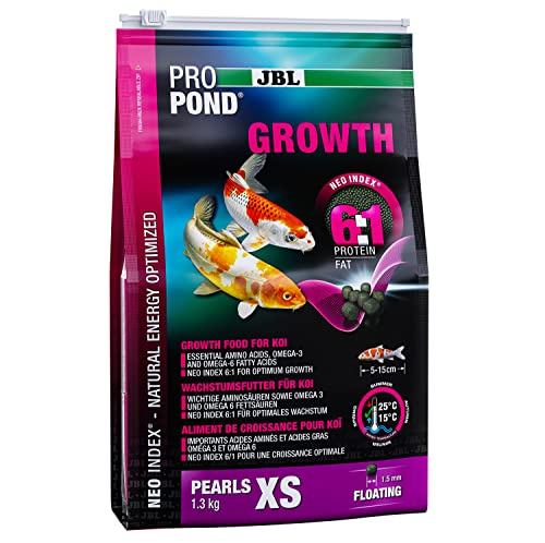 JBL Wachstumsfutter für Koi, Schwimmende Futterperlen, Spezialfutter, ProPond Growth, Größe XS, 1,3 kg JBL Wachstumsfutter für Koi, Schwimmende Futterperlen, Spezialfutter, ProPond Growth, Größe XS, 1,3 kg von JBL