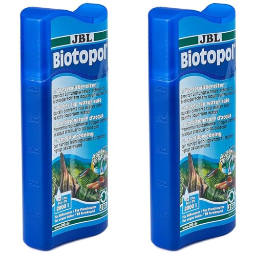 JBL Wasseraufbereiter für Süßwasser Aquarien, 500 ml, Biotopol 23003 (Packung mit 2) von JBL