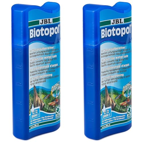 JBL Wasseraufbereiter für Süßwasser Aquarien, 500 ml, Biotopol 23003 (Packung mit 2) von JBL